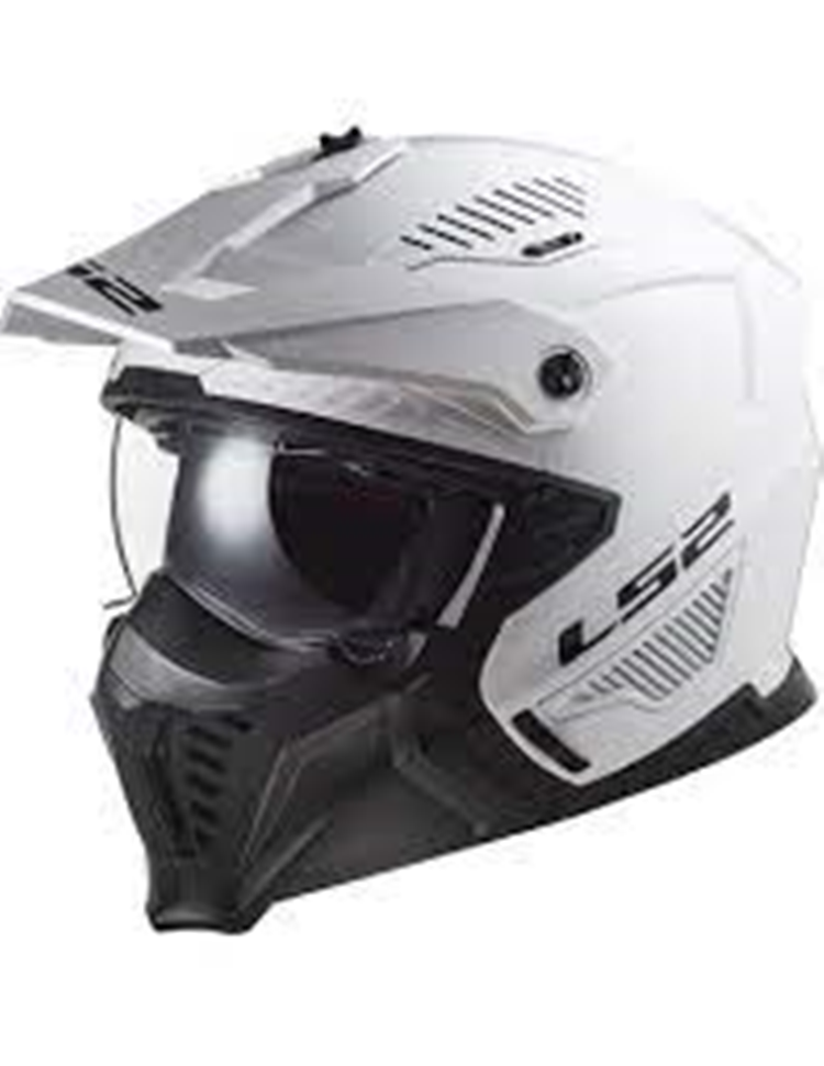 CASCO MOTO LS2 CROSS OF606 DRIFTER SOLID BLANCO L